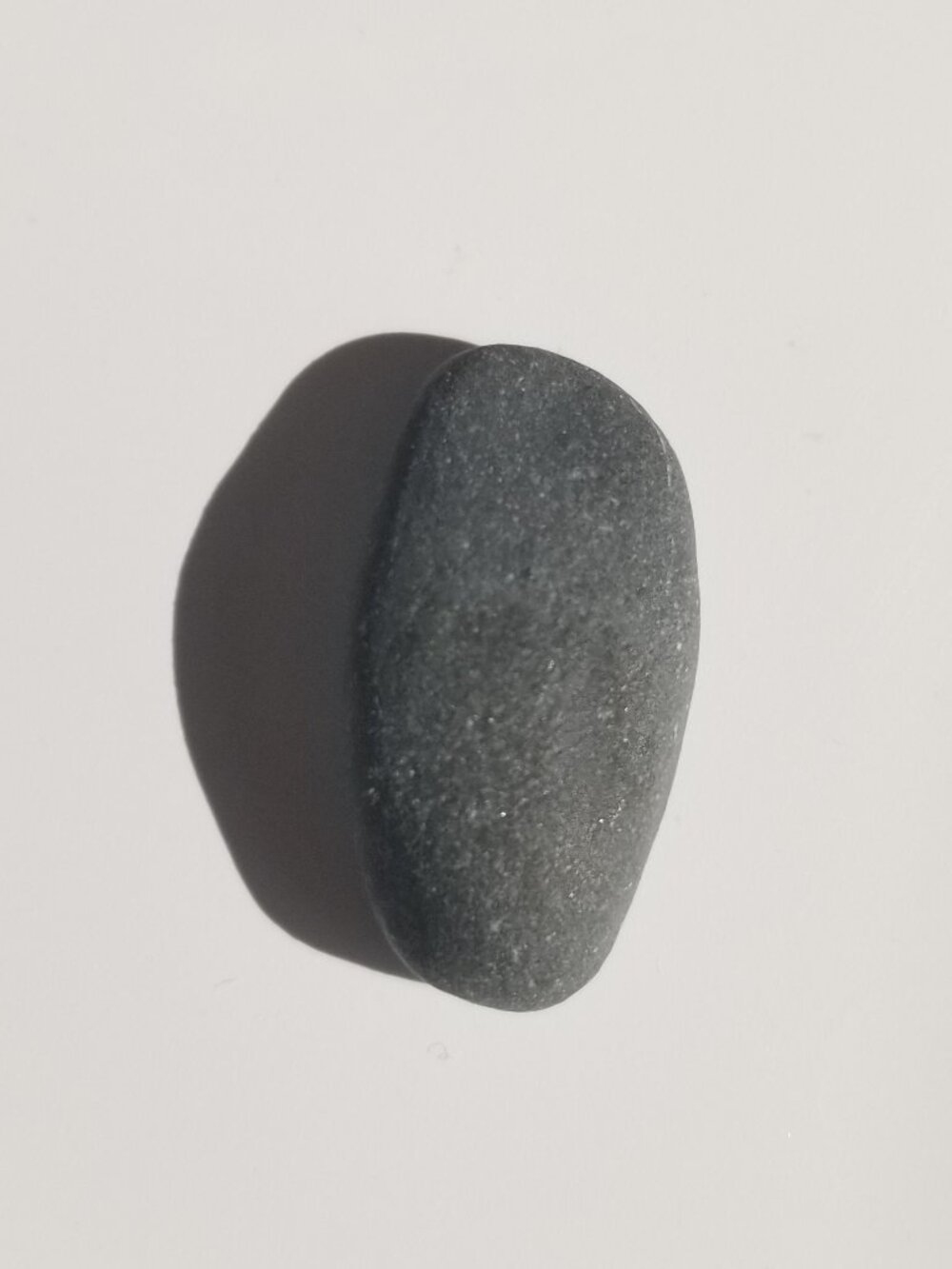 Unvarnished Rock Specimen - Basalt(?) Black, Small